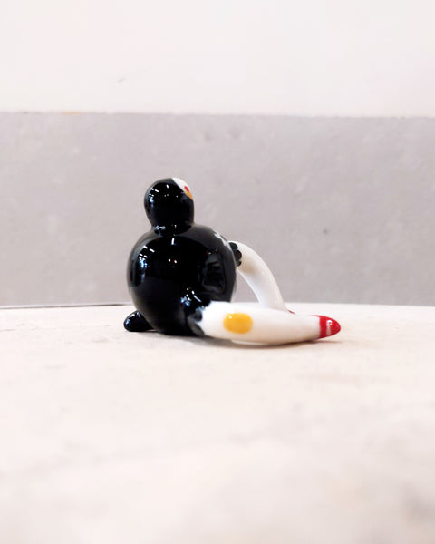 goatPIERROT Ceramic Art Toy [Tinybirdman 23.008: Lacey Daisy Jumper]