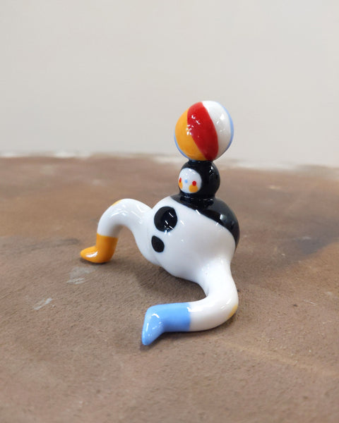 goatPIERROT Ceramic Art Toy [Tinybirdman 23.009: Juggler, Large]