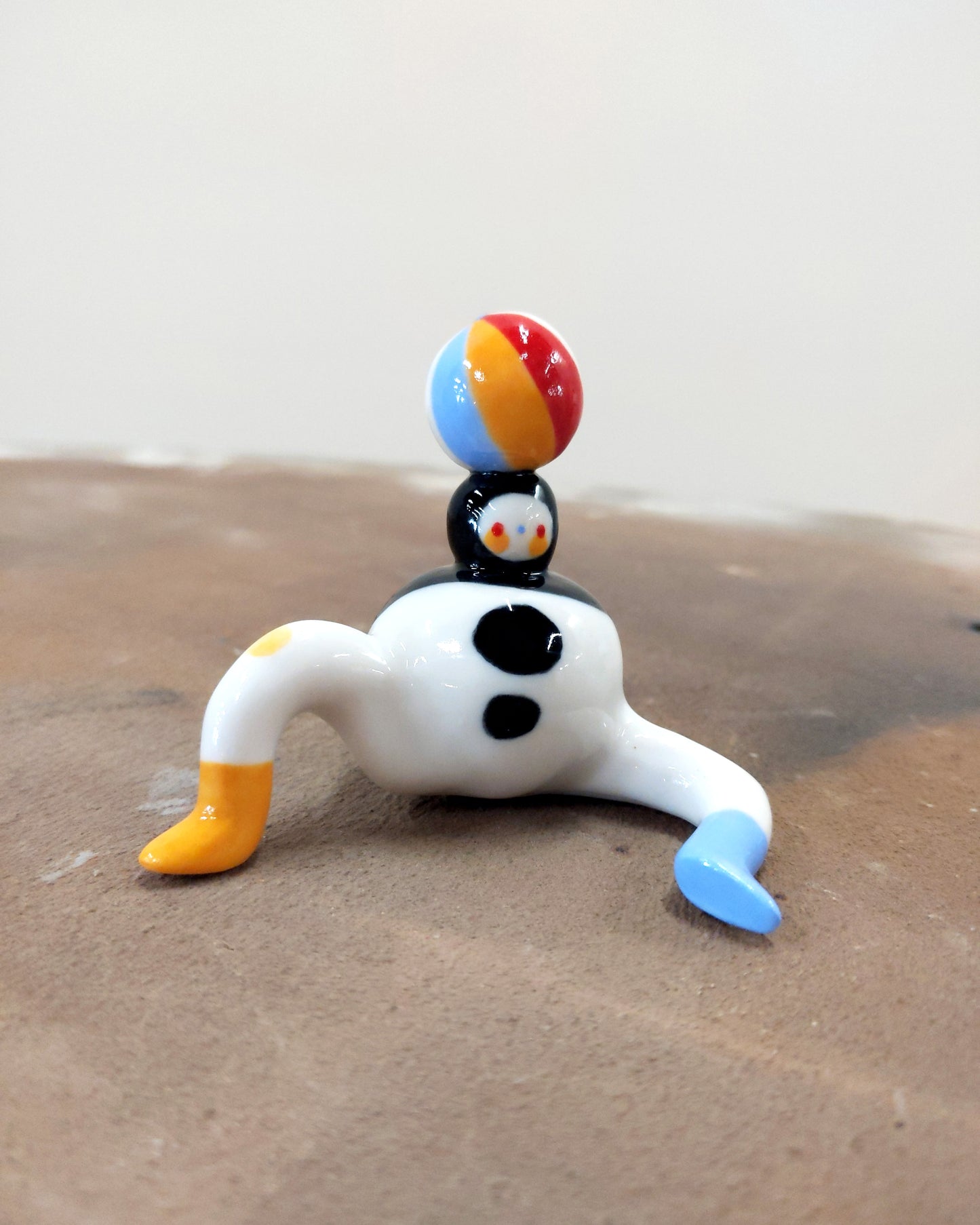 goatPIERROT Ceramic Art Toy [Tinybirdman 23.009: Juggler, Large]