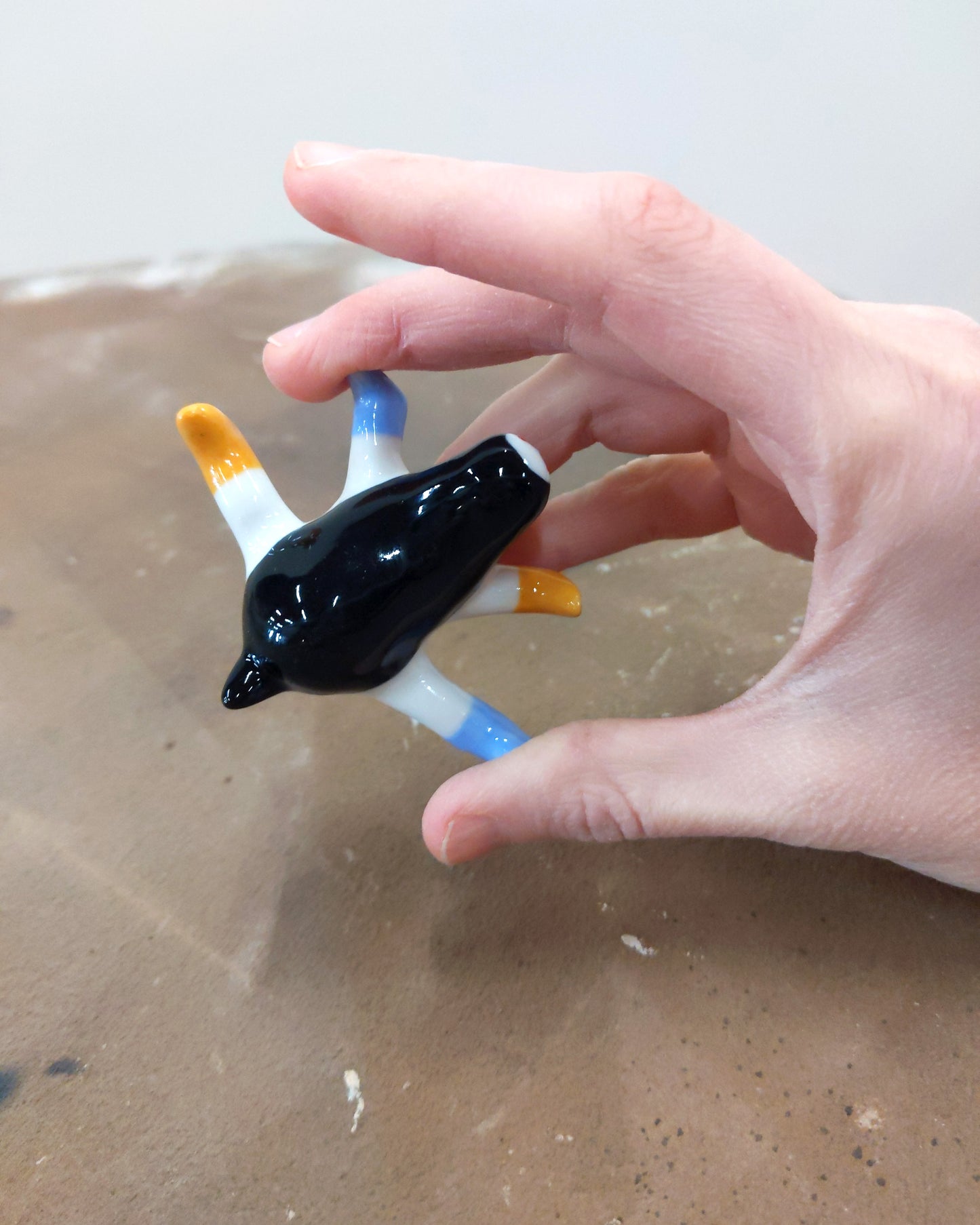 goatPIERROT Ceramic Art Toy [23.011: Four-Legged Longestbirdman]