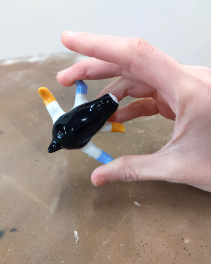 goatPIERROT Ceramic Art Toy [23.011: Four-Legged Longestbirdman]