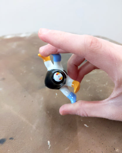goatPIERROT Ceramic Art Toy [23.011: Four-Legged Longestbirdman]