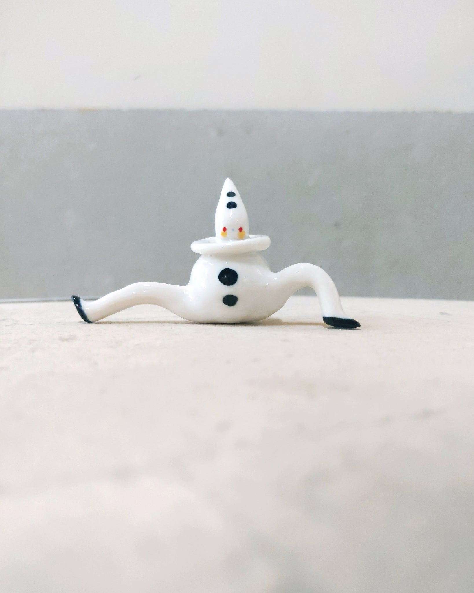 goatPIERROT Ceramic Art Toy [Tinybirdman 23.018: Pierrot]