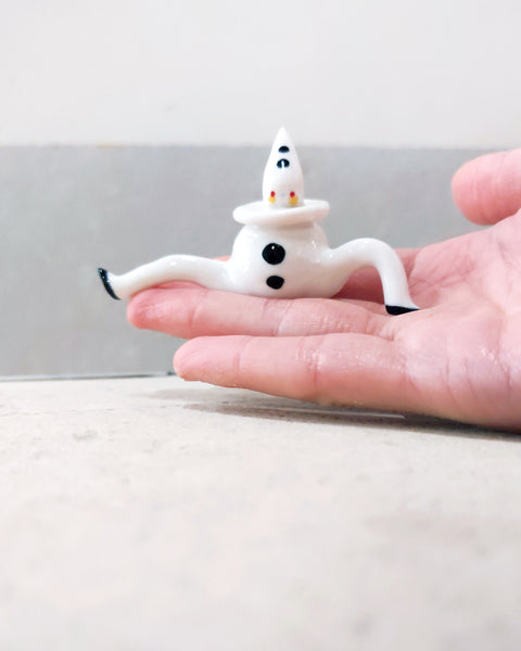 goatPIERROT Ceramic Art Toy [Tinybirdman 23.018: Pierrot]