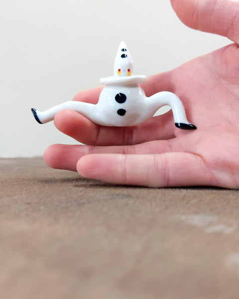goatPIERROT Ceramic Art Toy [Tinybirdman 23.018: Pierrot]