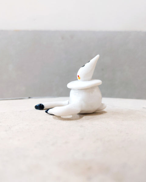 goatPIERROT Ceramic Art Toy [Tinybirdman 23.020: Injured Pierrot]