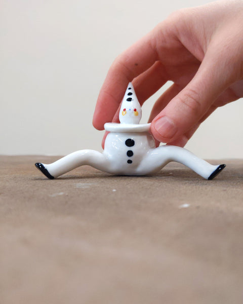 goatPIERROT Ceramic Art Toy [Tinybirdman 23.022: Larger Pierrot SECOND]