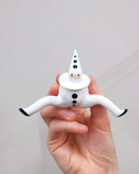 goatPIERROT Ceramic Art Toy [Tinybirdman 23.022: Larger Pierrot SECOND]