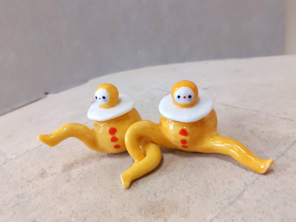 goatPIERROT Ceramic Art Toy [Tinybirdman 23.031+23.032: Egg Pierrot Duo, PROTOTYPE]