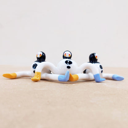 Tinybirdman Ceramic Art Toy Trio [22.050 + 22.051 + 22.052, Set of Three]