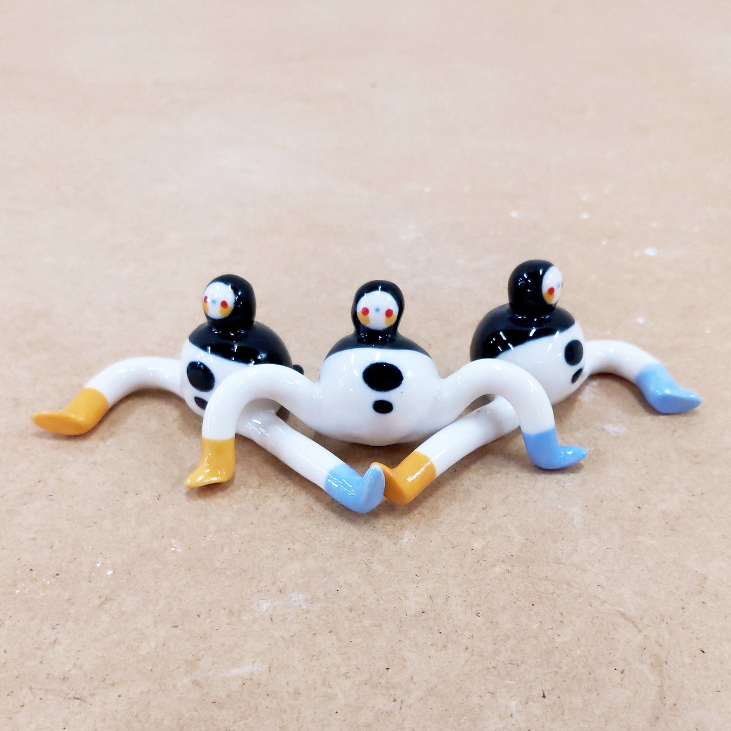 Tinybirdman Ceramic Art Toy Trio [22.050 + 22.051 + 22.052, Set of Three]