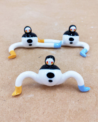 Tinybirdman Ceramic Art Toy Trio [22.050 + 22.051 + 22.052, Set of Three]
