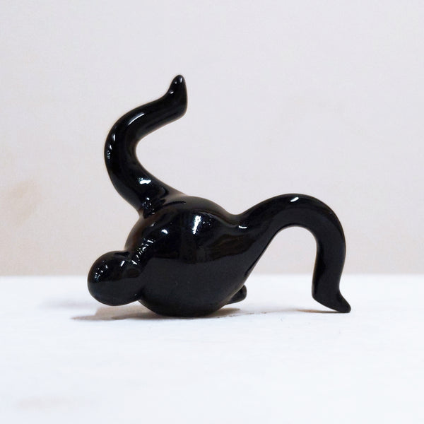 Tinybirdman Ceramic Art Toy [22.100: Glossy Black Mini]