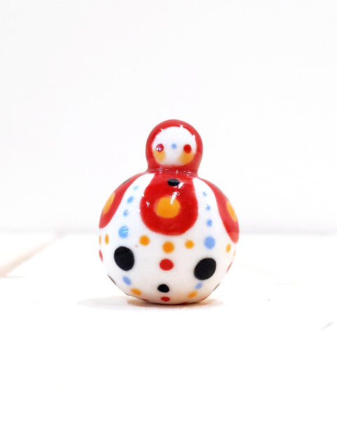 Birbauble Ceramic Art Toy [BB23.015: Ridiculous, 1.25" Body Diameter]