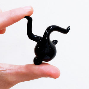 Tinybirdman Ceramic Art Toy [22.099: Glossy Black Mini]