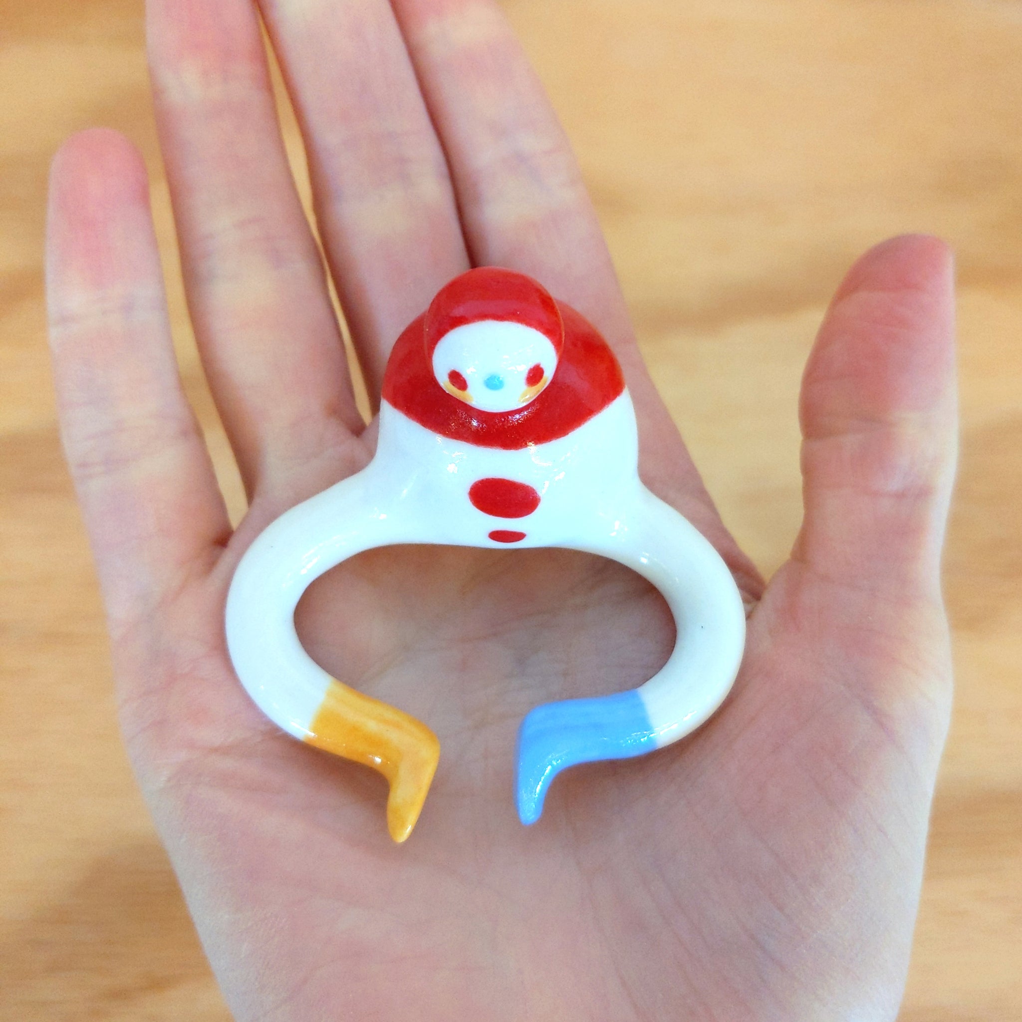Tinybirdman Ceramic Art Toy [22.021: Classic in Red]