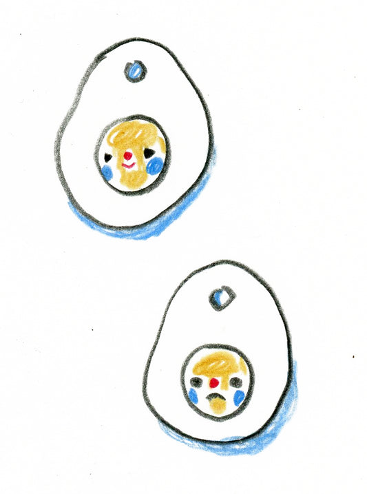 Porcelain Egg Clown Charm [Prototype]