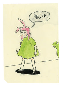Drawing #64: "Anger and Louise" [Beeswaxed Midori A5 paper]