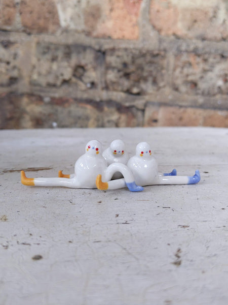 Tinybirdman Ceramic Art Toy [Ghost of Tinybirdman]
