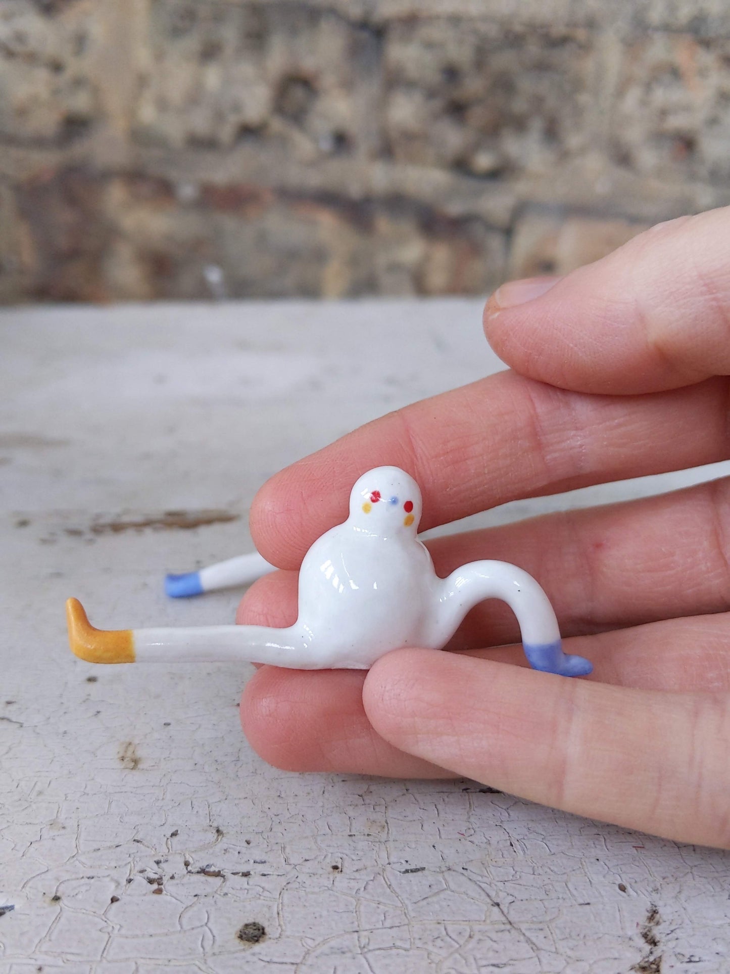 Tinybirdman Ceramic Art Toy [Ghost of Tinybirdman]