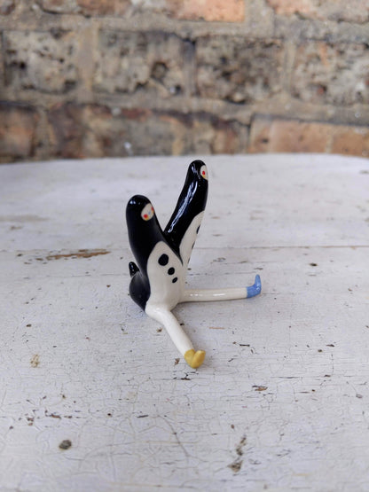 Longestbirdman Ceramic Art Toy [Two-Headed, Mustard Boot, Dirty Butt]