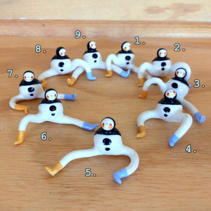 Tinybirdman Ceramic Art Toy [22.033->22.041: Body Diameter slightly under 1 inch, Batch of Nine]