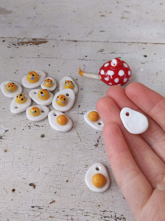 Ceramic Egg Clown Charms