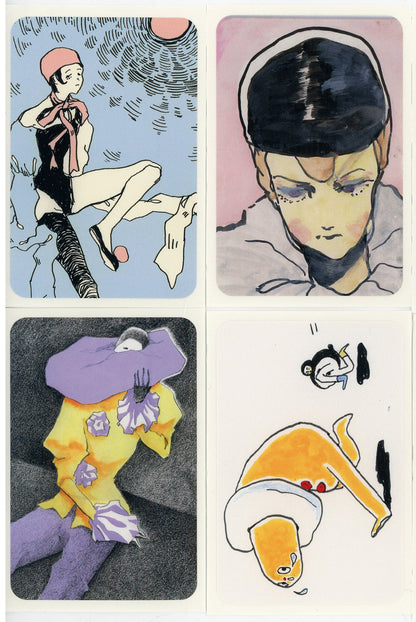 goatPIERROT Art Sticker Set #6 [3.3 x 2.17 inches]