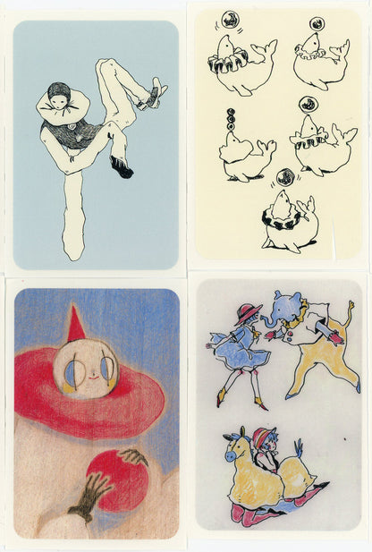 goatPIERROT Art Sticker Set #6 [3.3 x 2.17 inches]