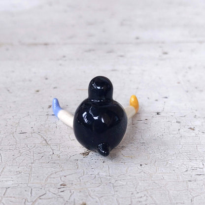 Tinybirdman Ceramic Art Toy [V Sitting Pose]