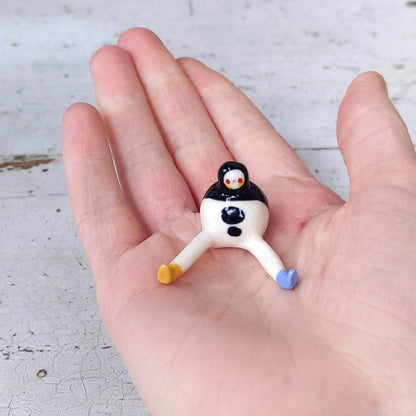 Tinybirdman Ceramic Art Toy [V Sitting Pose]