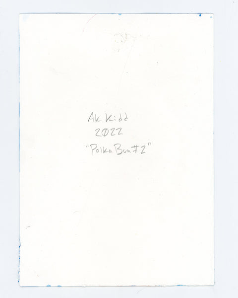 Watercolor #21: "Polka Bun #2" [5 x 7 inches]